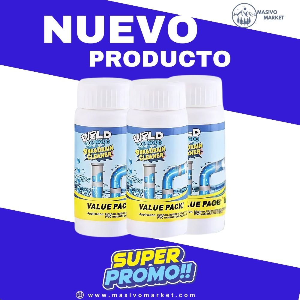 3x1 DRENAMAX® | Limpiador De Cañería Y Lavaplatos (3x268gr)