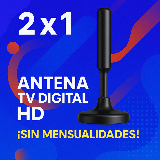 ¡2 x 1! ANTENA TV DIGITAL HD | ¡SIN MENSUALIDADES!