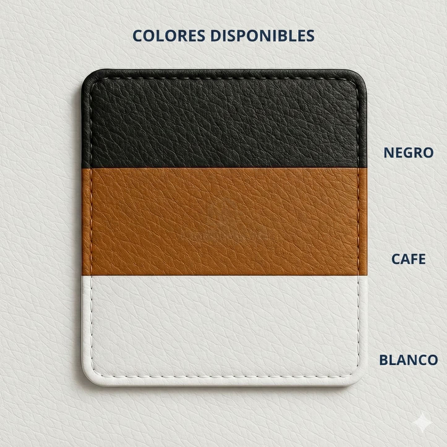 2x1 CueroFix™ Reparador de Cuero Profesional 50x150cm c/u (Negro, Blanco y Cafe)